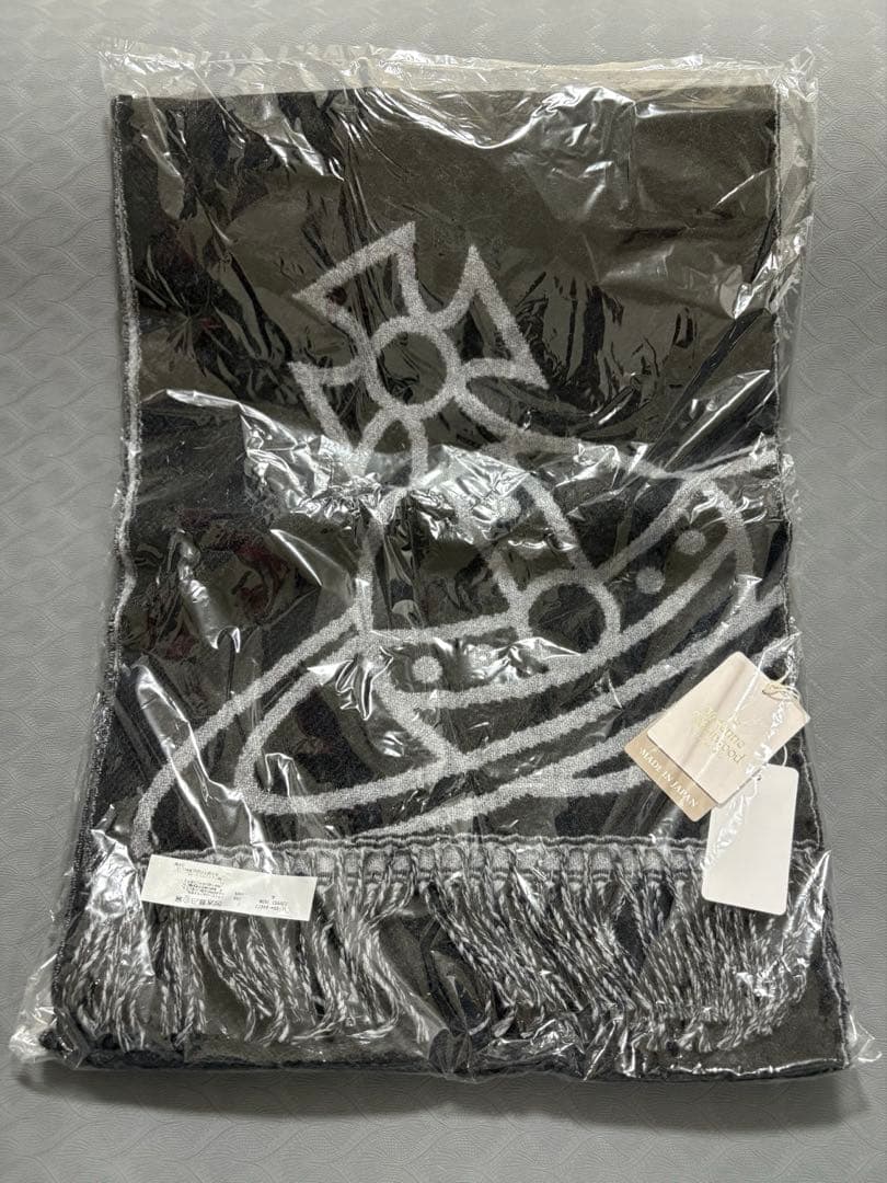 VIVIENNE WESTWOOD リバーシブル ウールマフラー ブラック