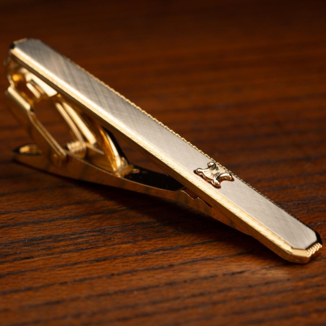 CELINE セリーヌ シルバー925 ネクタイピン マカダム柄