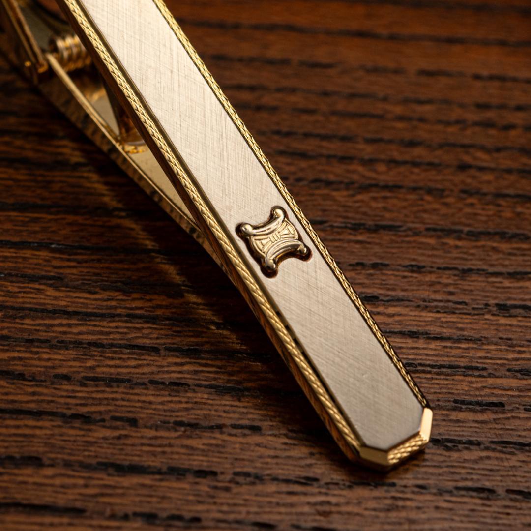 CELINE セリーヌ シルバー925 ネクタイピン マカダム柄