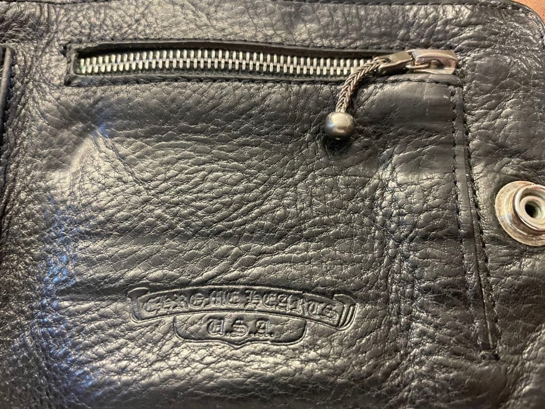 CHROME HEARTSクロムハーツワンスナップ レザーウォレット