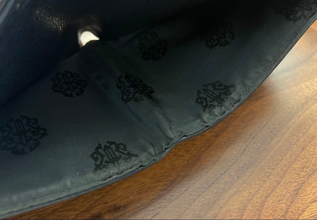 CHROME HEARTSクロムハーツワンスナップ レザーウォレット