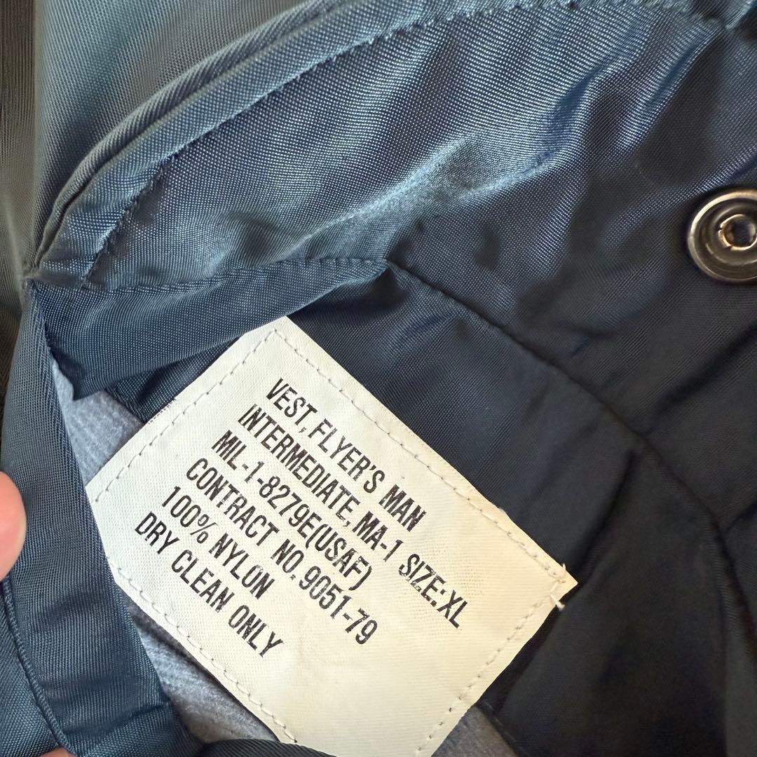 70s アルファ フライトジャケット MA-1 ベスト リバーシブル