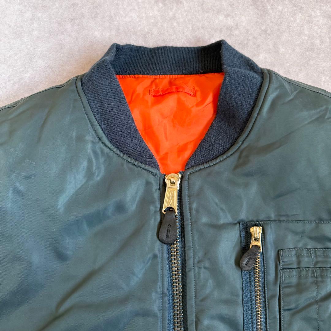 70s アルファ フライトジャケット MA-1 ベスト リバーシブル