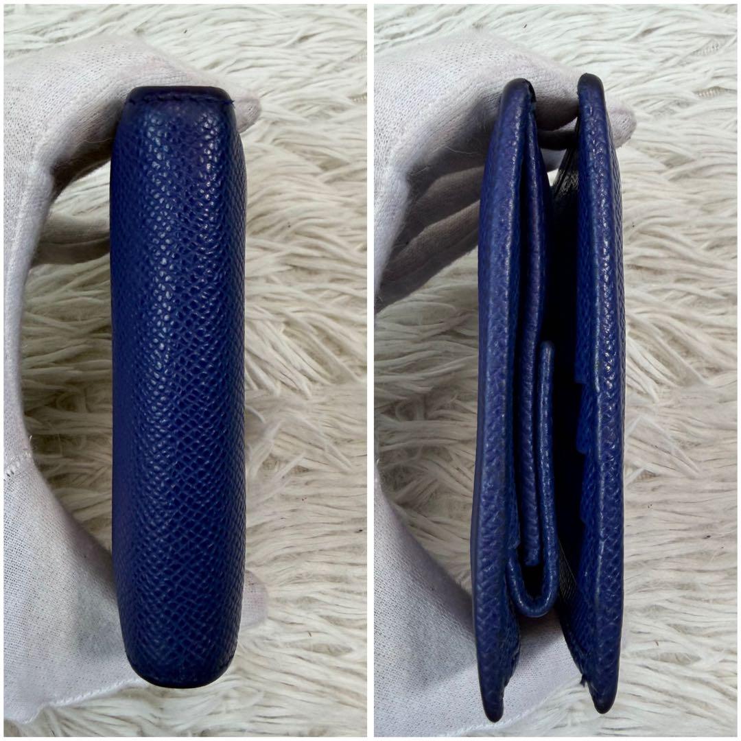 美品✨BVLGARI ブルガリ マン 折り財布 ビーゼロワン ブルー