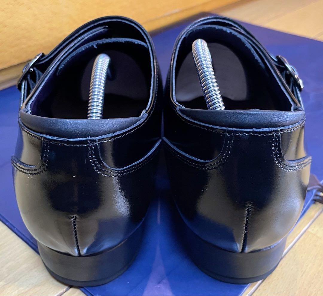 新品最終値下リーガルシューズダブルモンクストラップ靴本革スクラッチタフレザー26