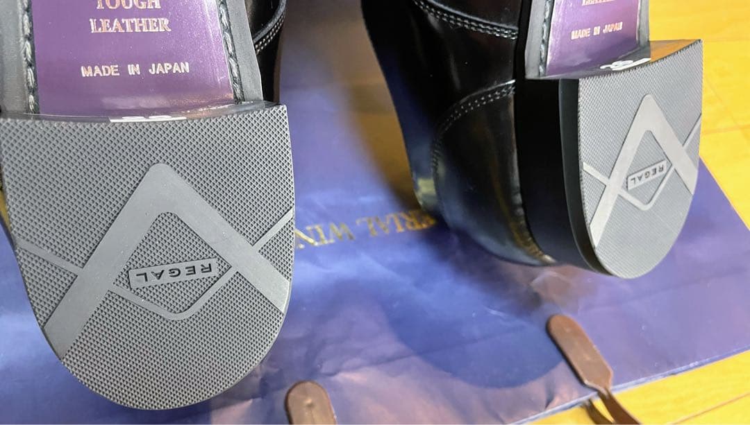 新品最終値下リーガルシューズダブルモンクストラップ靴本革スクラッチタフレザー26