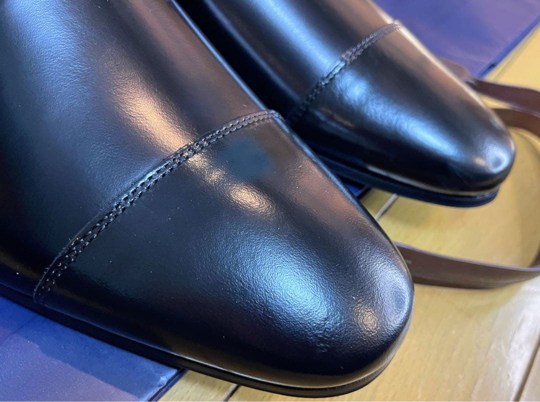 新品最終値下リーガルシューズダブルモンクストラップ靴本革スクラッチタフレザー26