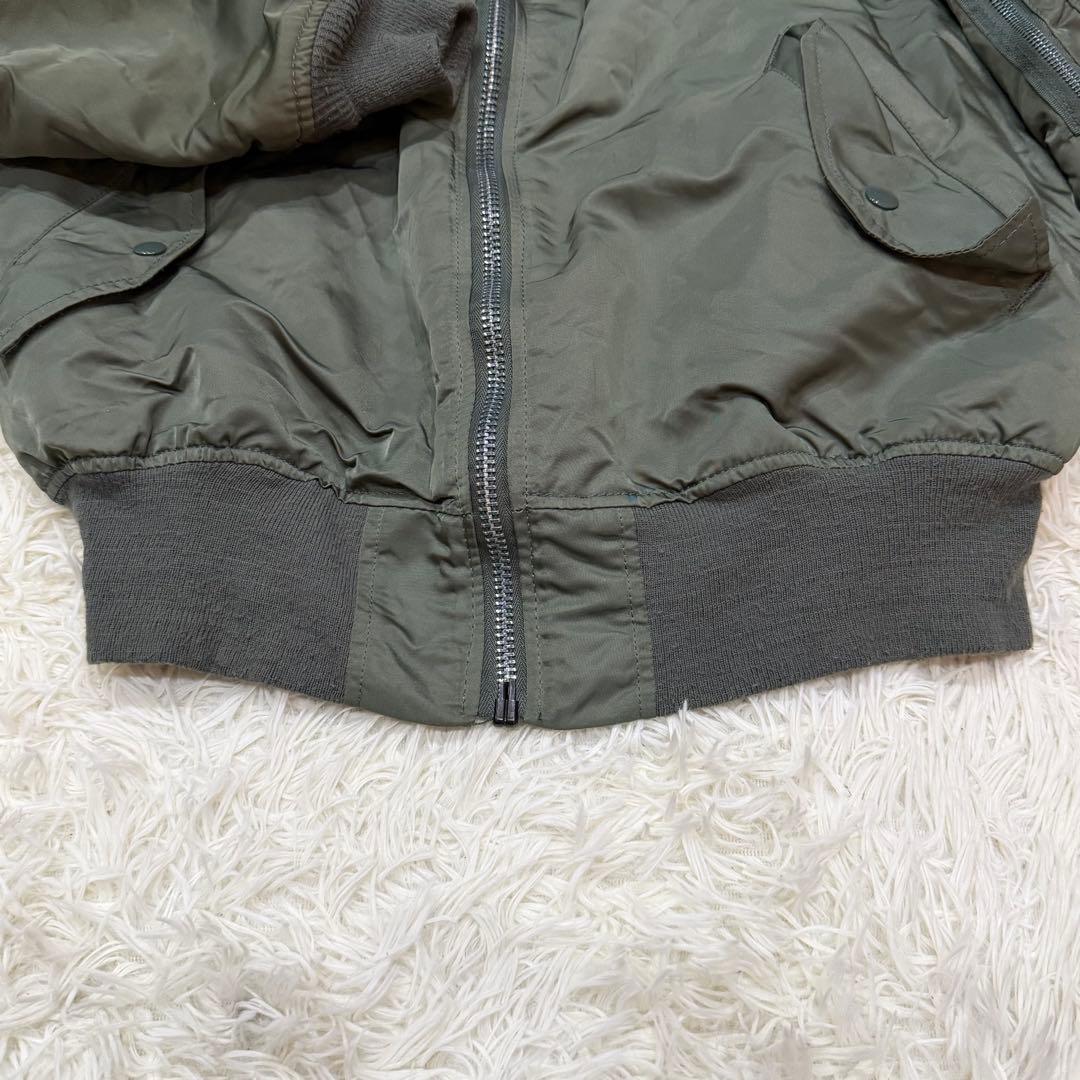 737　アルファインダストリーズ　USA製　L　MA-1　カーキ