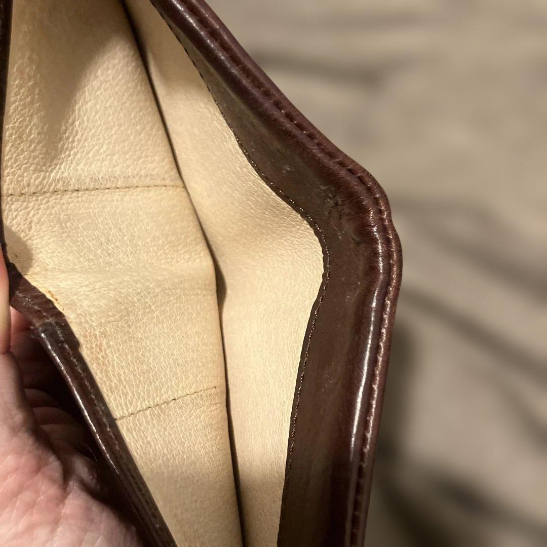 ポーター ソーク ダークブラウン レザー 二つ折り財布