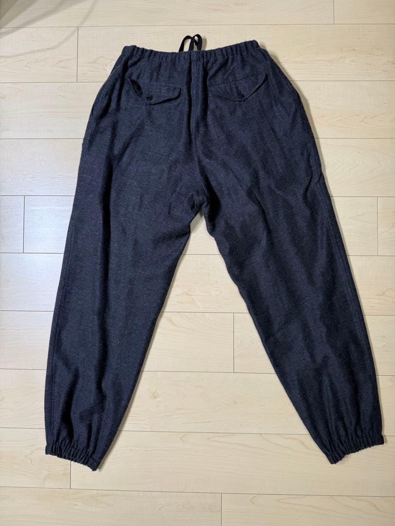 comoli カシミヤシルク ジャケット & ドローストリングパンツ