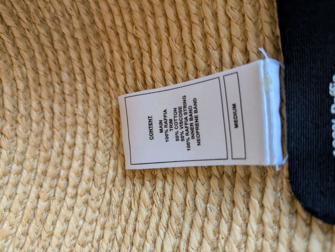 HELEN KAMINSKI 麦わら帽子 ベージュ 水色リボン