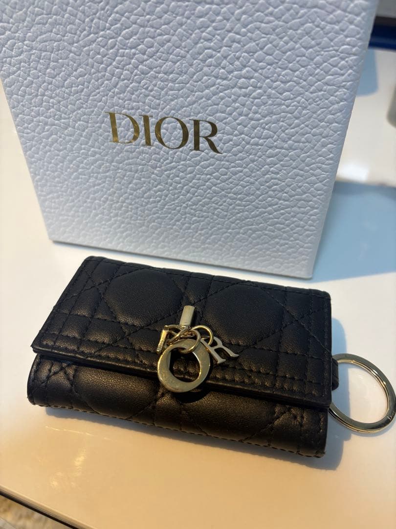 Dior ブラック LADY DIOR キーケース