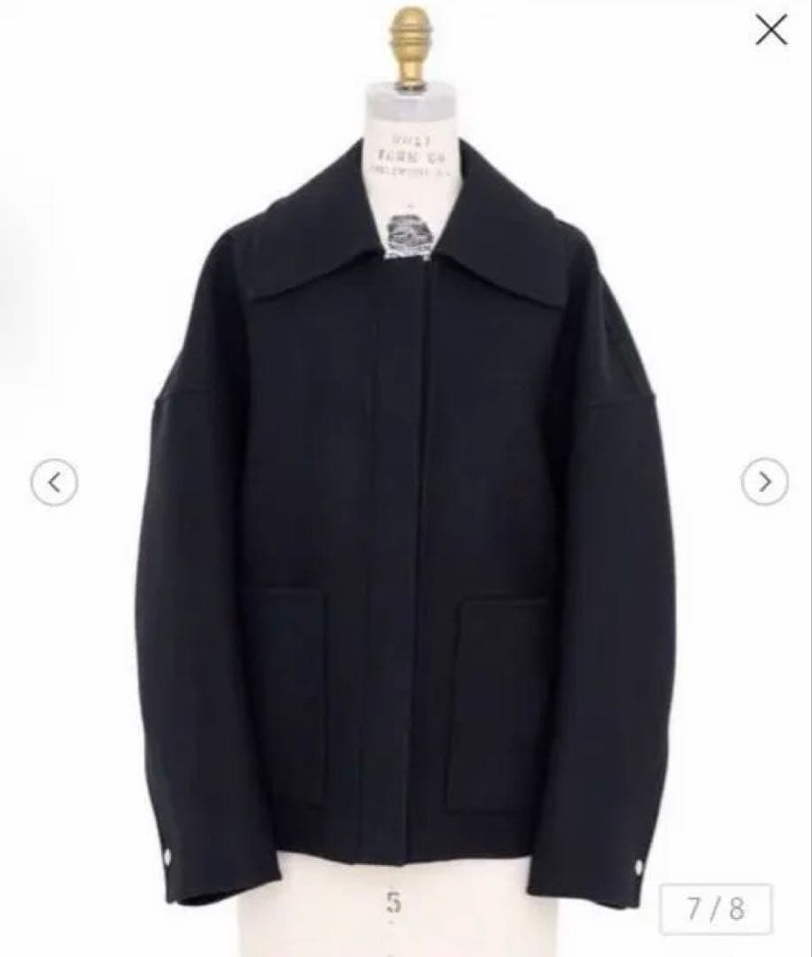 新品未使用 Drawer ウールケヌキファーカラー ジャケット コート 38