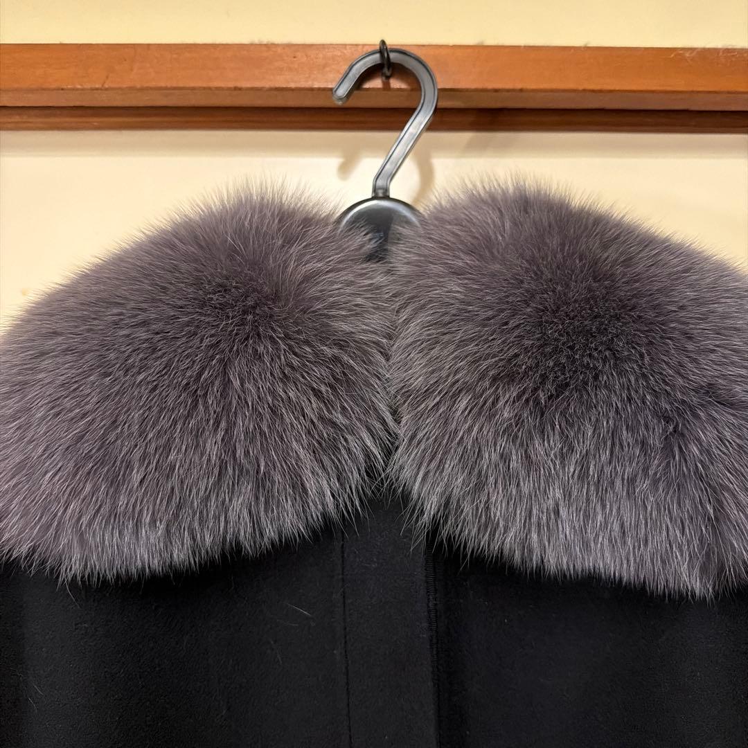 新品未使用 Drawer ウールケヌキファーカラー ジャケット コート 38