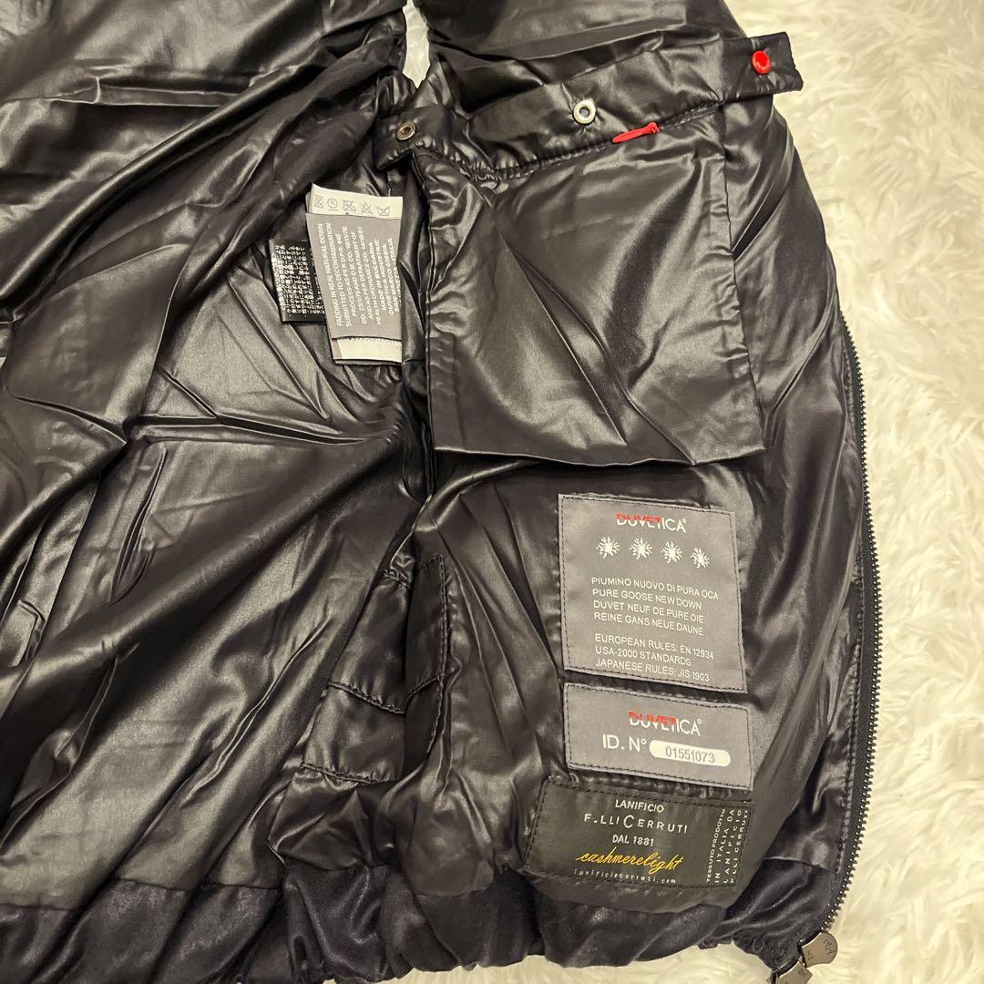 DUVETICA フード付きダウンベスト サイズ40 ブラック