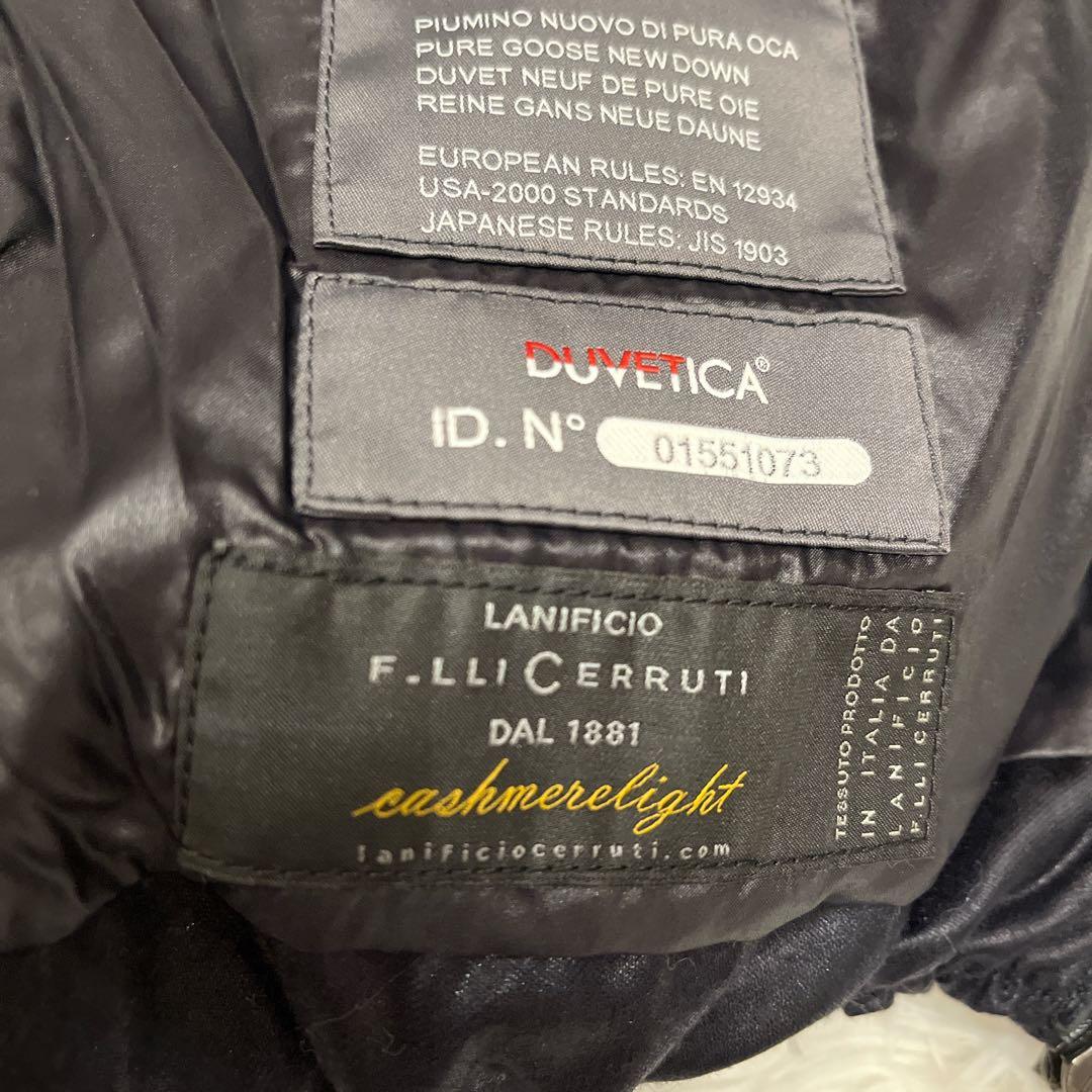 DUVETICA フード付きダウンベスト サイズ40 ブラック