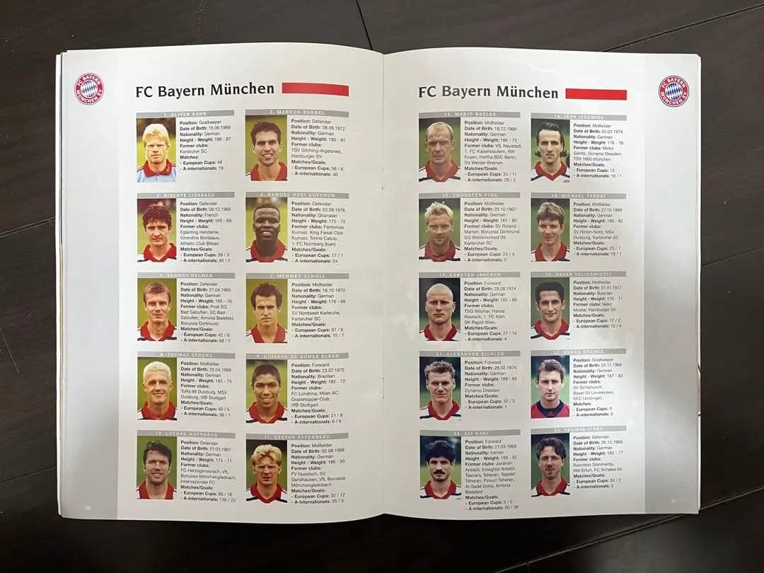 1998-99 CL Final マンU vs バイエルン マッチデープログラム