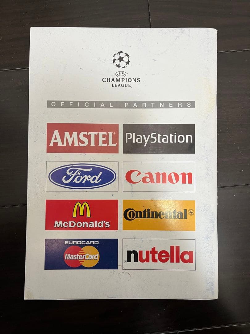 1998-99 CL Final マンU vs バイエルン マッチデープログラム