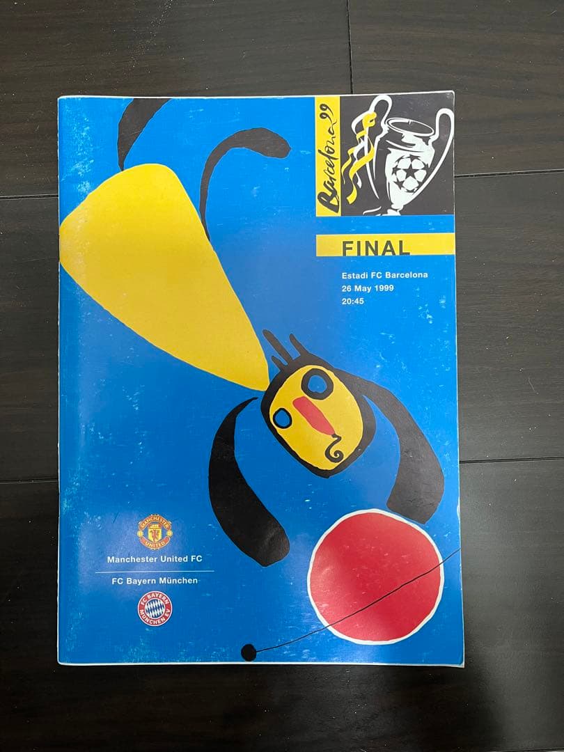 1998-99 CL Final マンU vs バイエルン マッチデープログラム