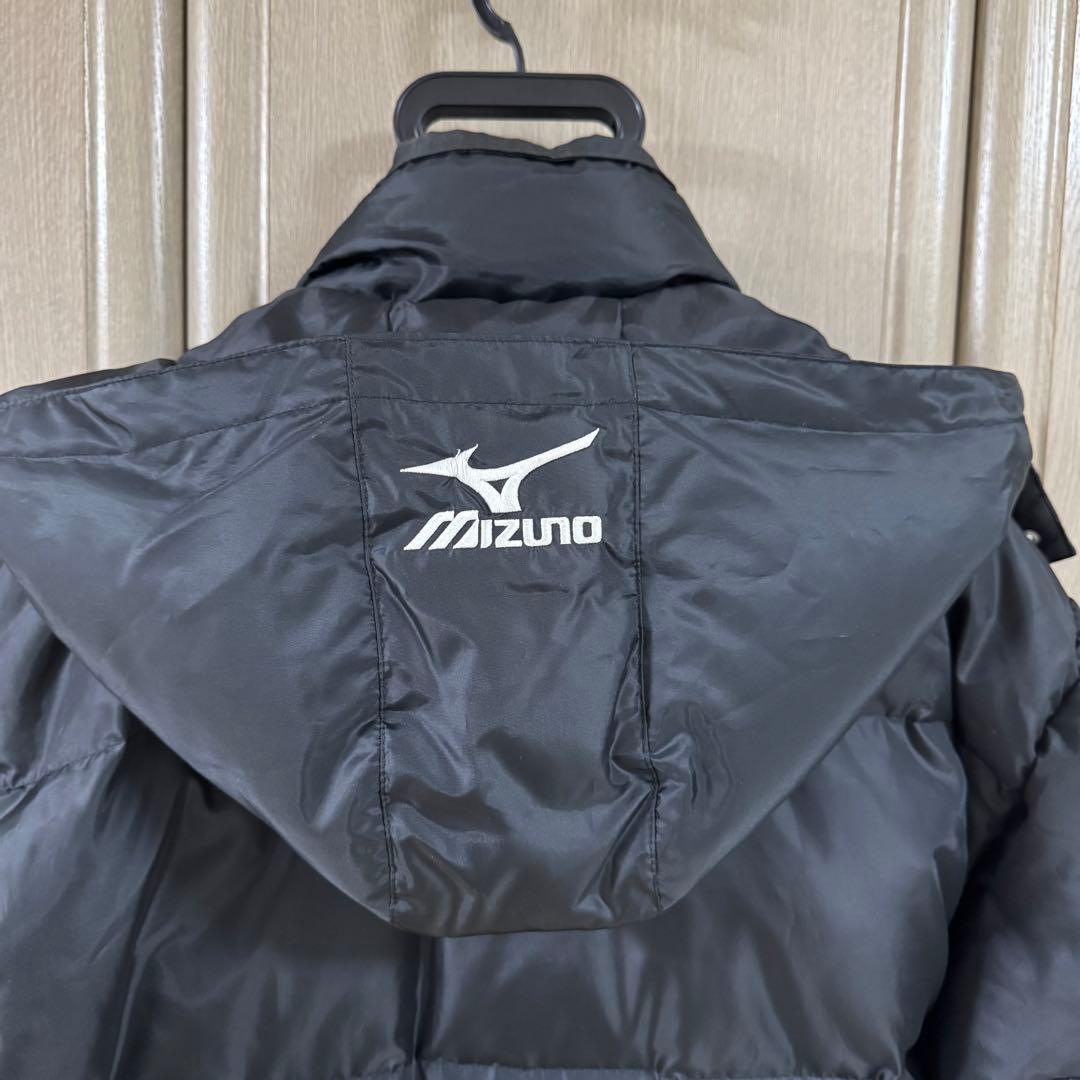 ミズノ ベンチコート Mサイズ/ブラック/ダウンコート/刺繍ロゴ