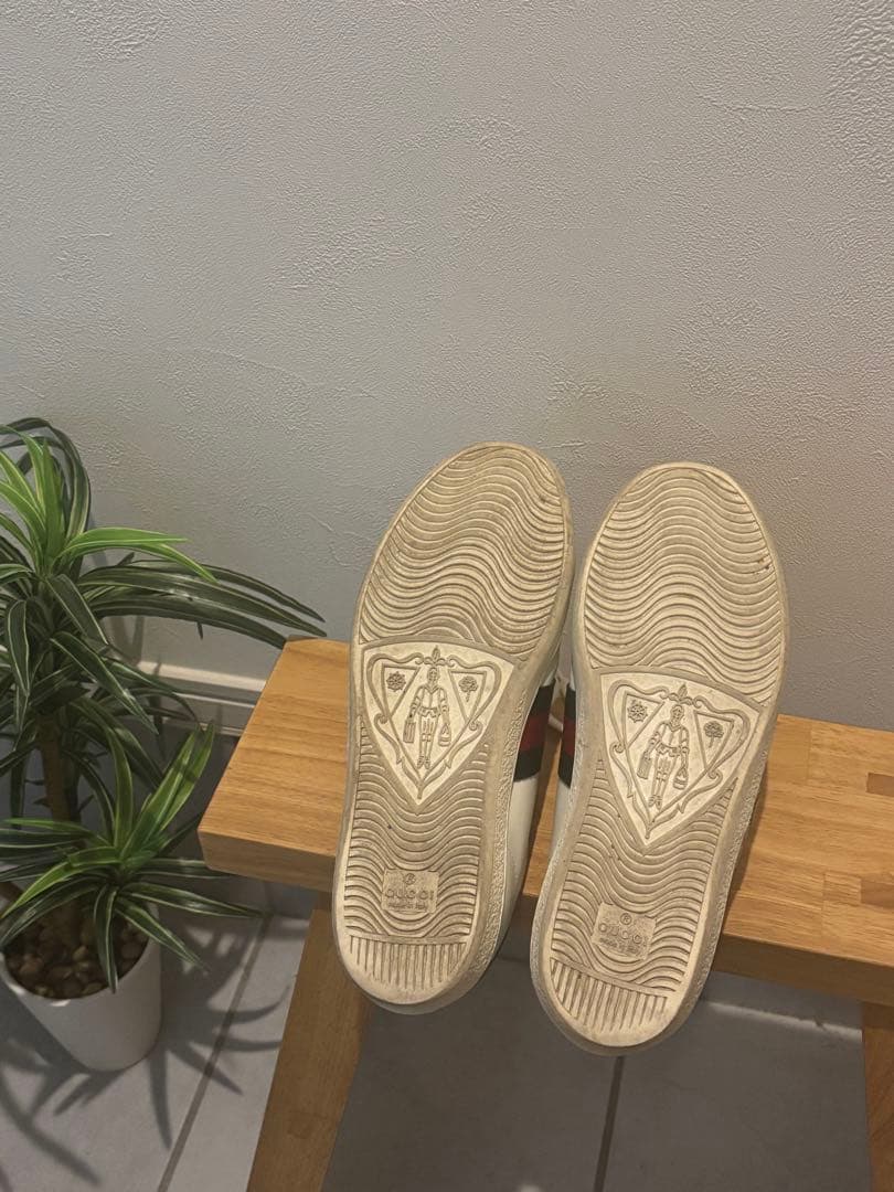 値下げしました！gucci スニーカー37ハーフ