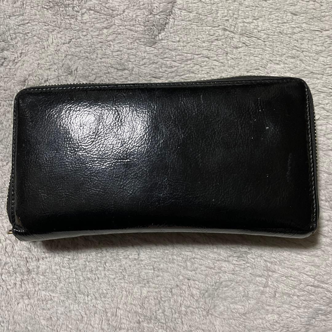 イヴサンローラン 長財布 エナメル