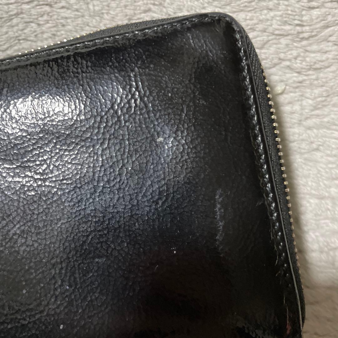 イヴサンローラン 長財布 エナメル