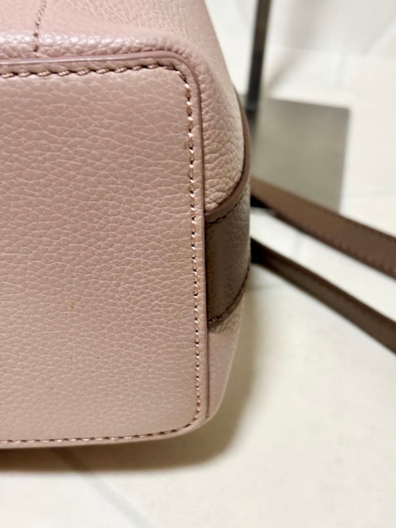 フルラ コスタンザ バケット ハンドバッグ バイカラー レザー　未使用級