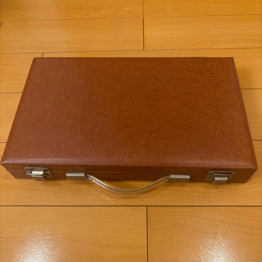 麻雀牌セット オールブラック　木製ケース付き