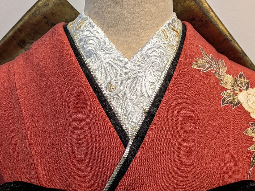 振袖フルセット 身丈166裄68 赤 金彩 暈し染め 鈴乃屋 成人式 逸品