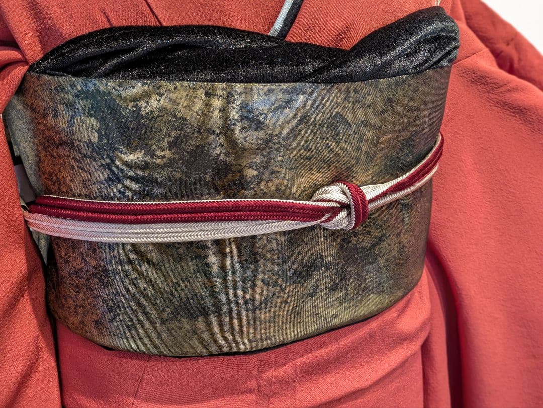 振袖フルセット 身丈166裄68 赤 金彩 暈し染め 鈴乃屋 成人式 逸品