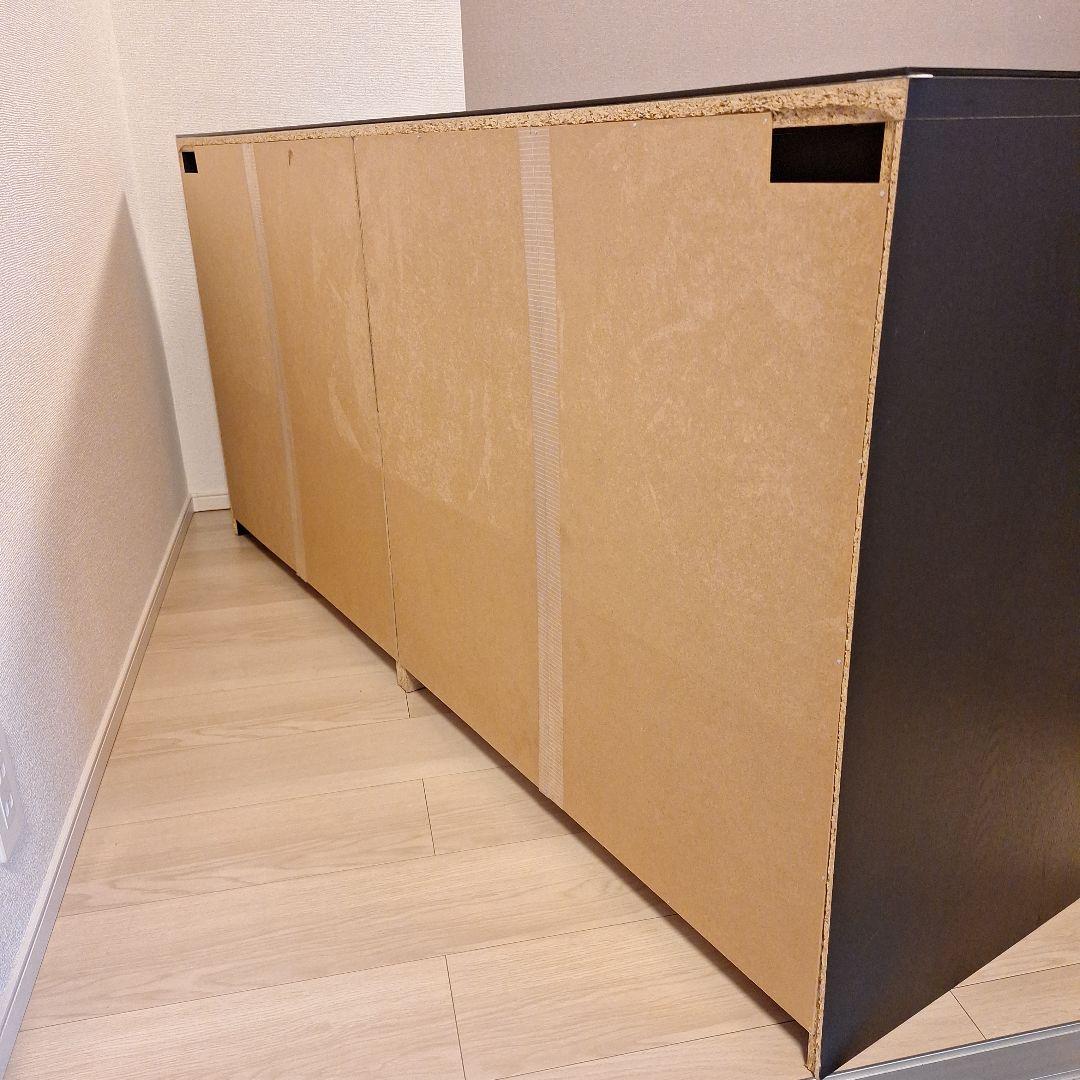 ダークブラウン 木製チェスト 6引き出し IKEA