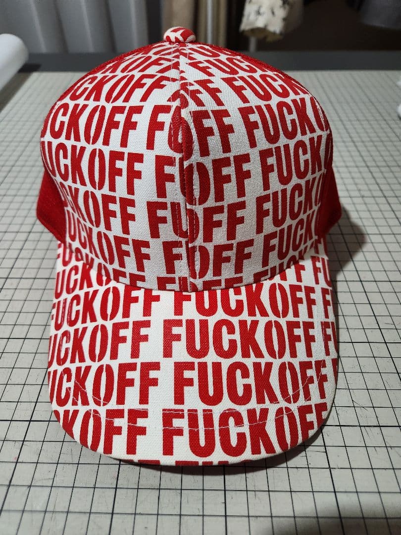 【値下げ！】M.W.O.B.H.M. FUCK OFFキャップ&スタッズセット！