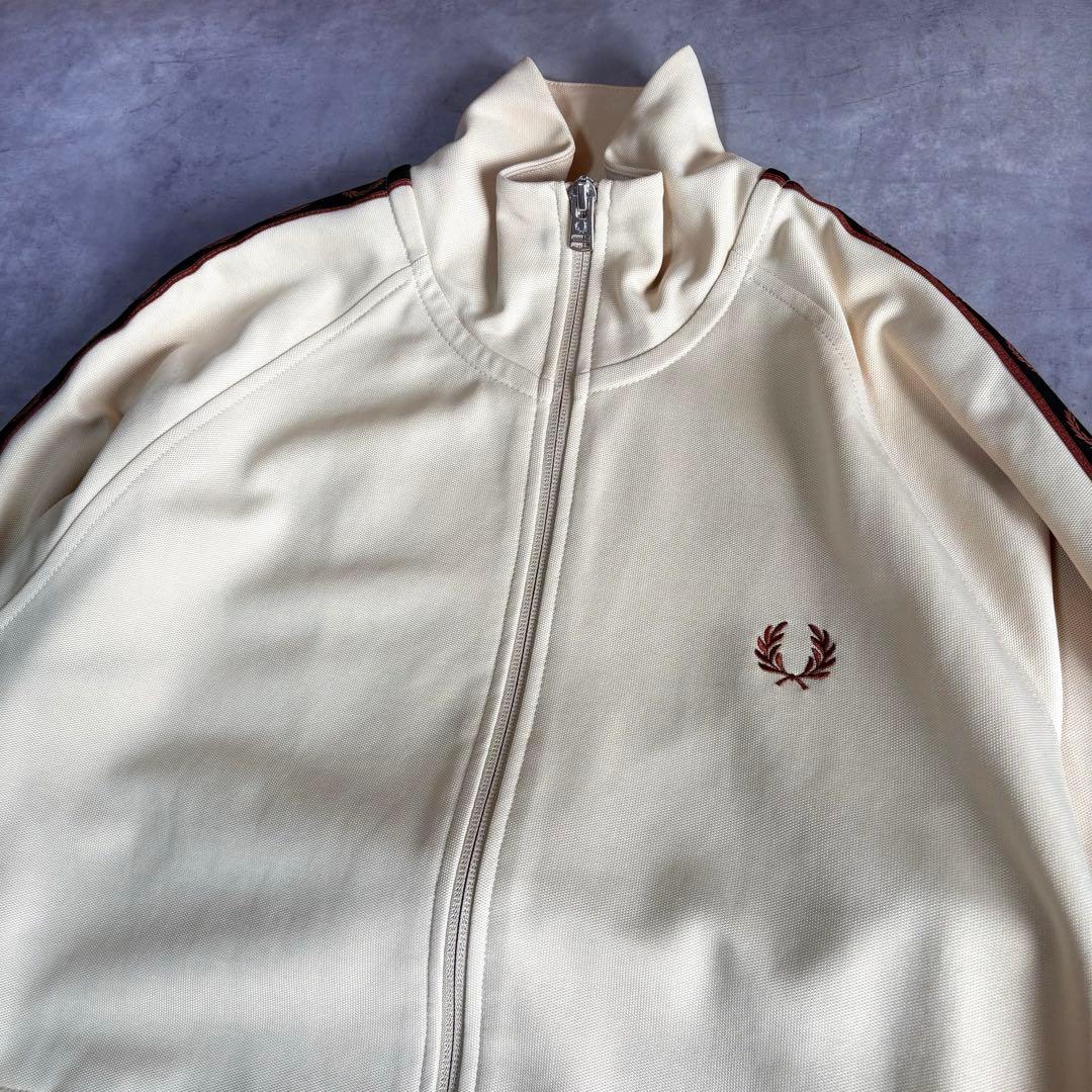FRED PERRY トラックジャケット クリーム ポルトガル製 S ジャージ