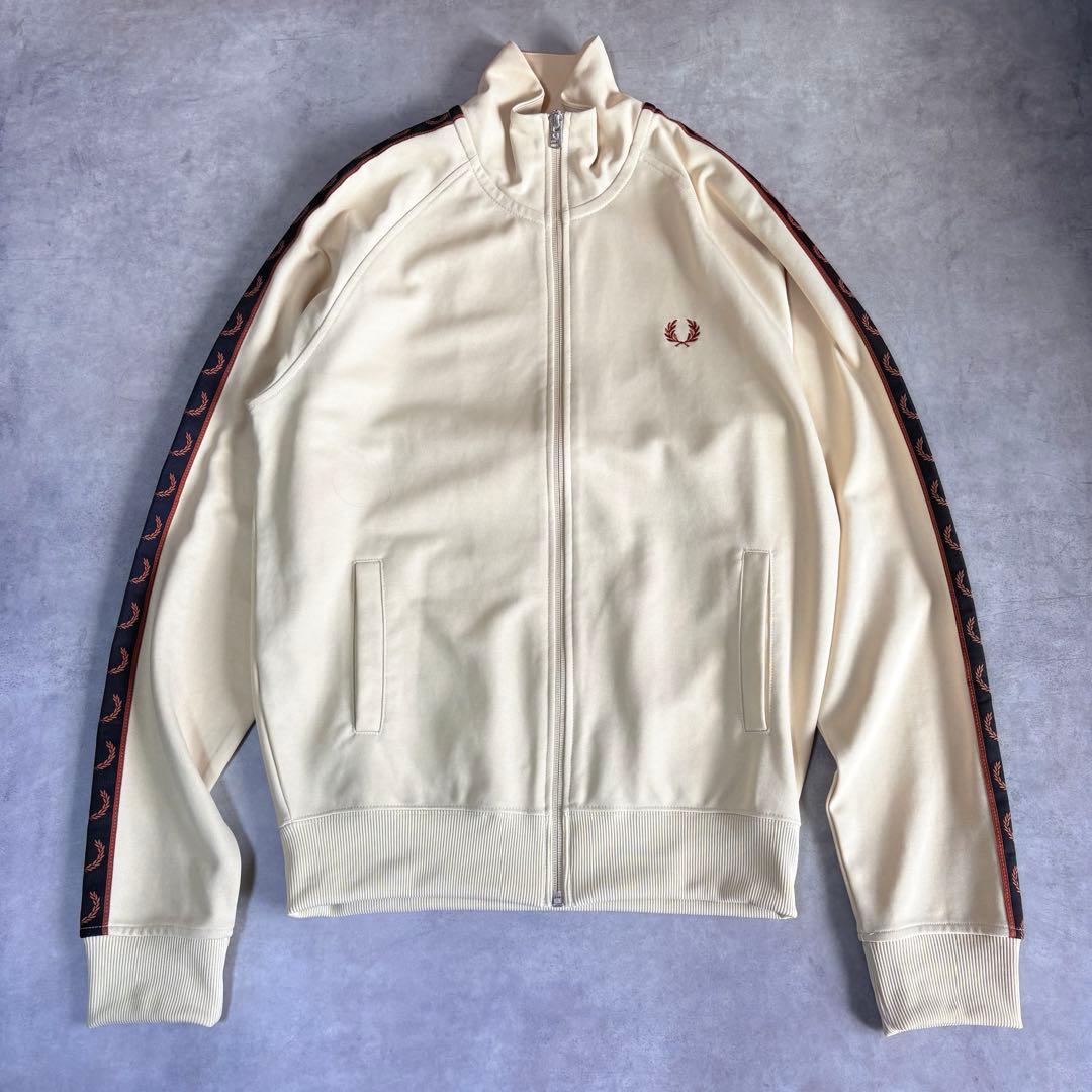 FRED PERRY トラックジャケット クリーム ポルトガル製 S ジャージ