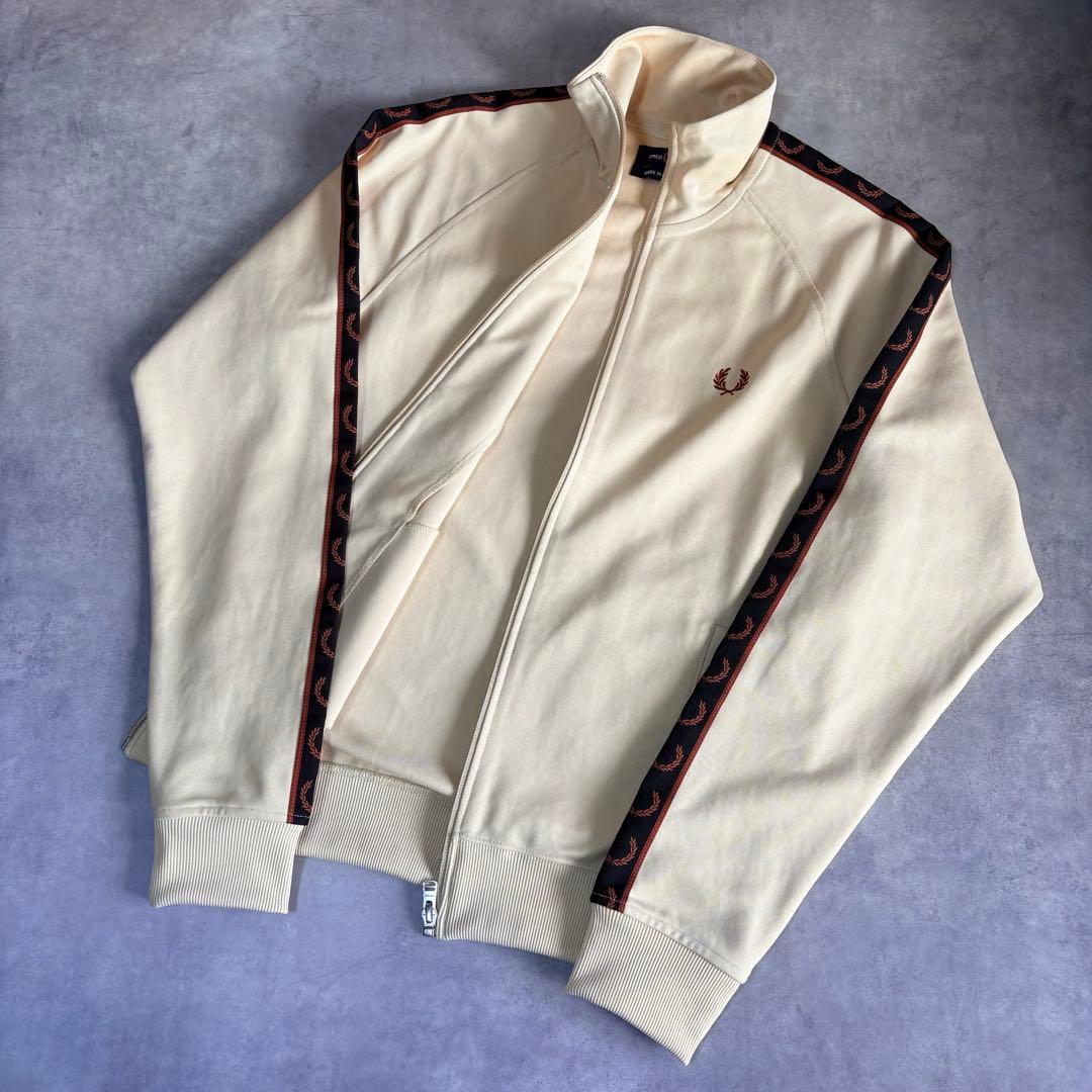 FRED PERRY トラックジャケット クリーム ポルトガル製 S ジャージ