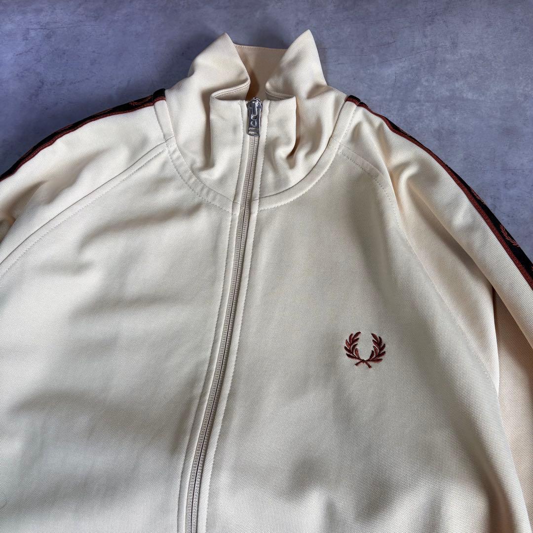 FRED PERRY トラックジャケット クリーム ポルトガル製 S ジャージ