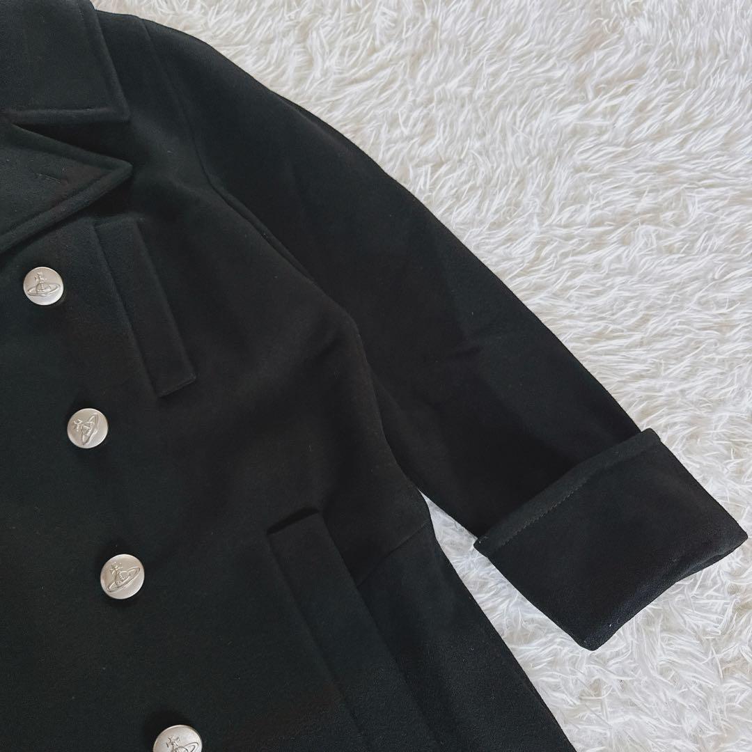【Vivienne Westwood】ピーコート 銀オーブボタン 黒 48サイズ