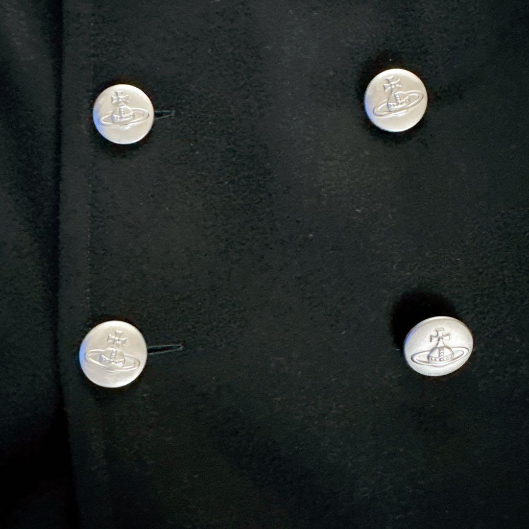 【Vivienne Westwood】ピーコート 銀オーブボタン 黒 48サイズ