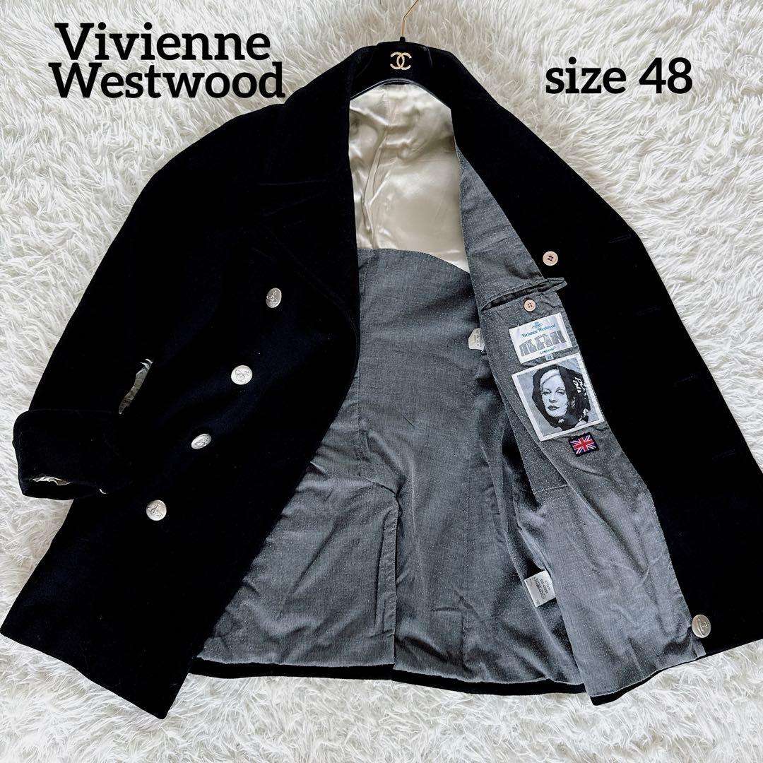 【Vivienne Westwood】ピーコート 銀オーブボタン 黒 48サイズ