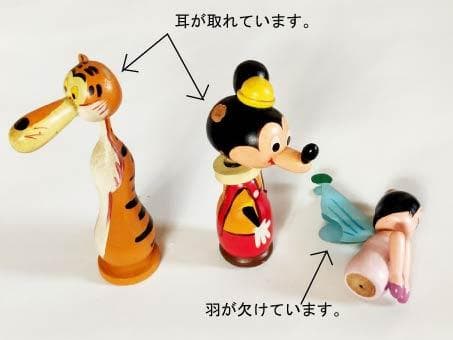 ディズニーまんがこけし「ディズニーの城」昭和レトロ