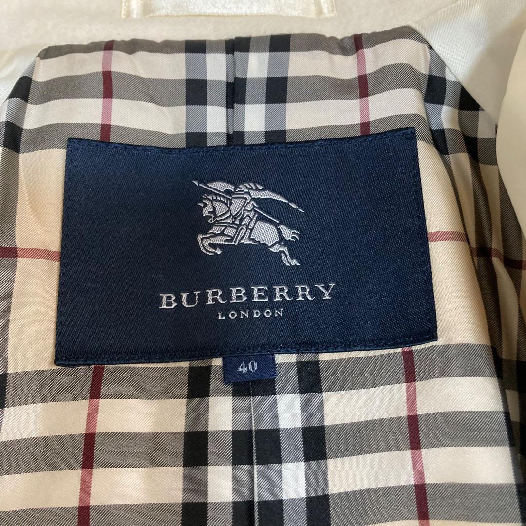 16091✨バーバリーロンドン ベルト付き トレンチコート ノバチェック 40