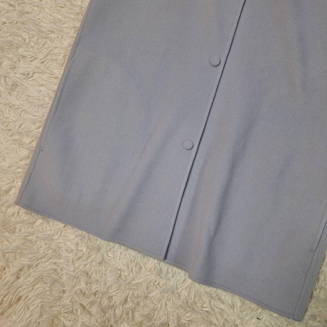 美品✨セオリー 2022AW 定価5.5万 リバーベスト ジレ フード ブルー