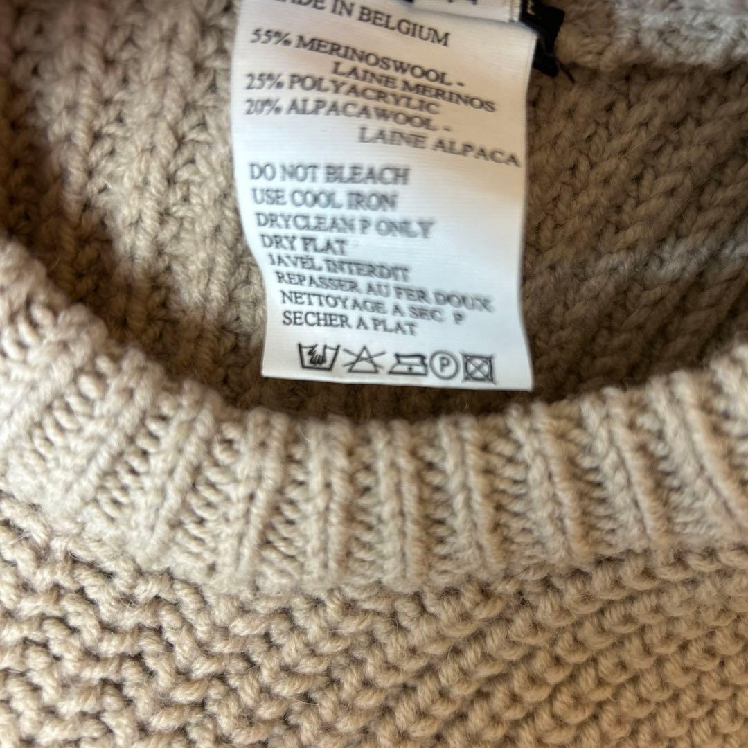 ANN DEMEULEMEESTER ニット ポンチョ アシンメトリー 38