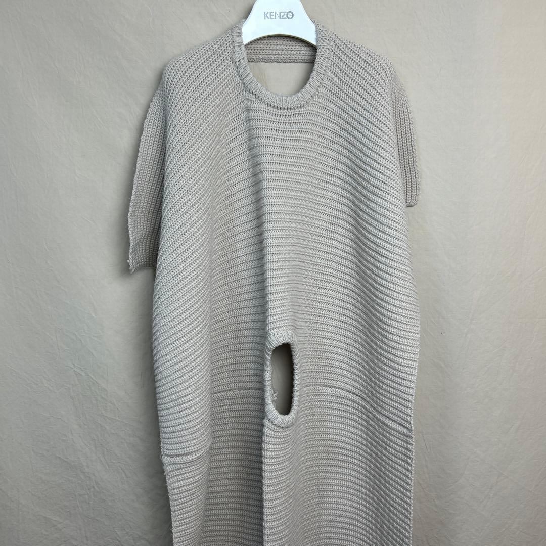 ANN DEMEULEMEESTER ニット ポンチョ アシンメトリー 38