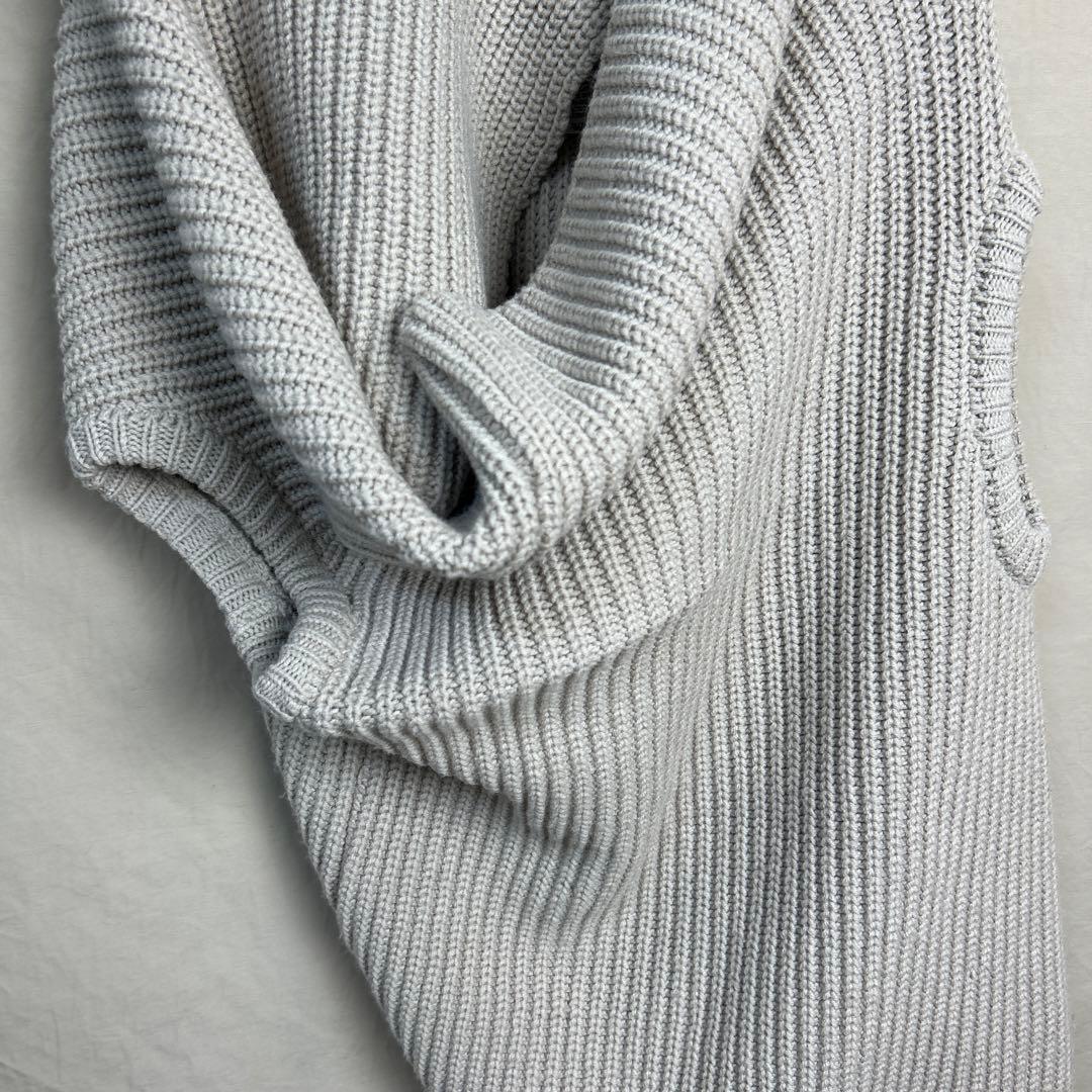 ANN DEMEULEMEESTER ニット ポンチョ アシンメトリー 38