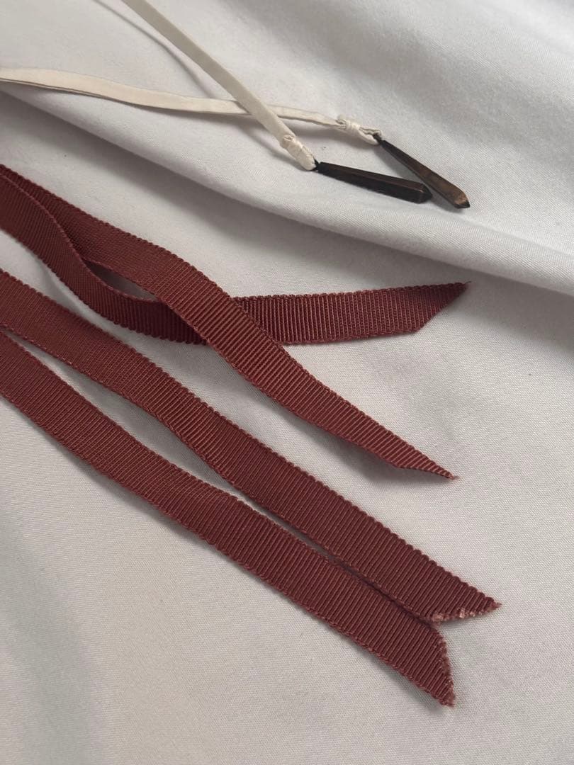 週末限定値下げ 新品：chisaki： Lein パオ素材 シルクリボン ハット