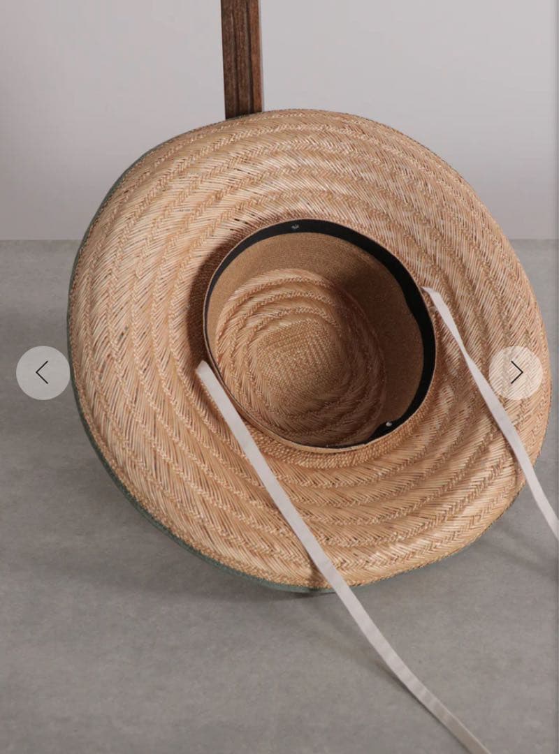 週末限定値下げ 新品：chisaki： Lein パオ素材 シルクリボン ハット