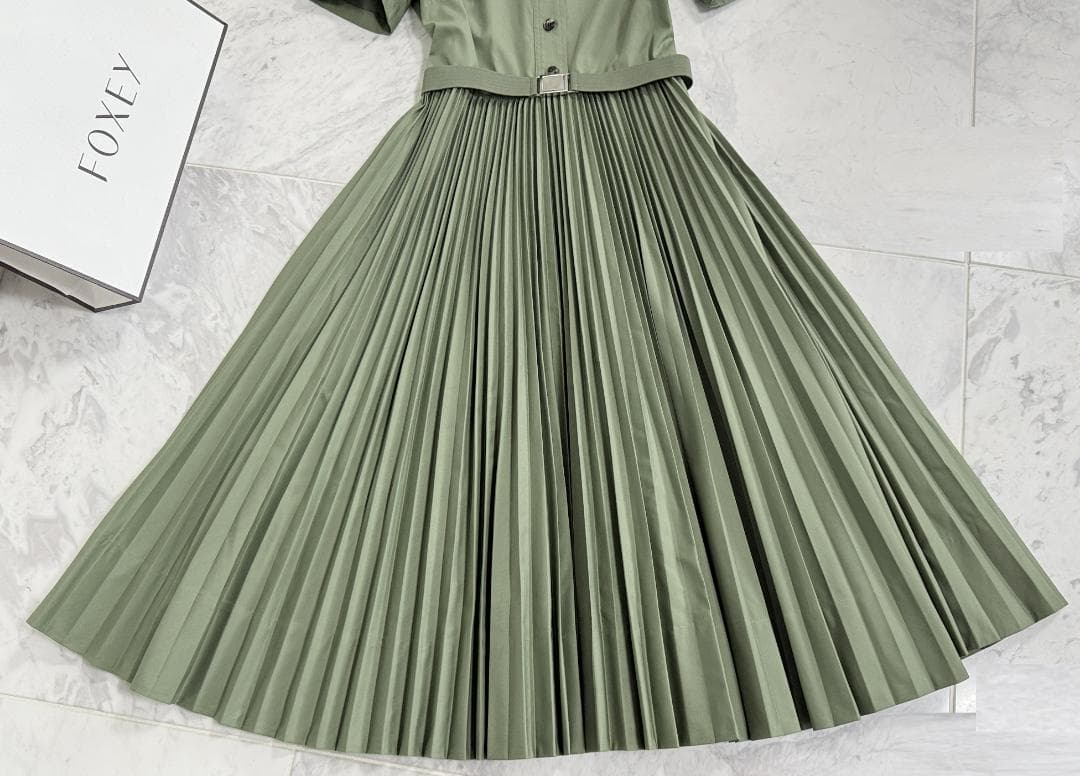 未使用★TORY BURCH ポプリンプリーツシャツドレス 2