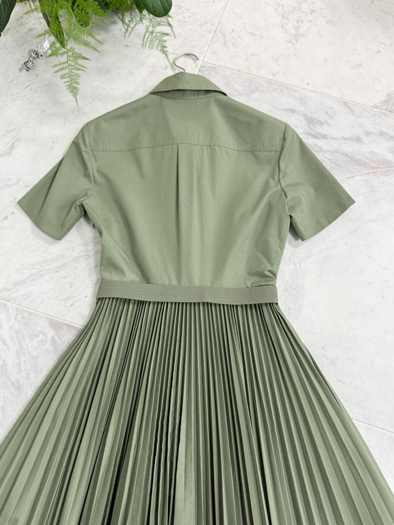 未使用★TORY BURCH ポプリンプリーツシャツドレス 2